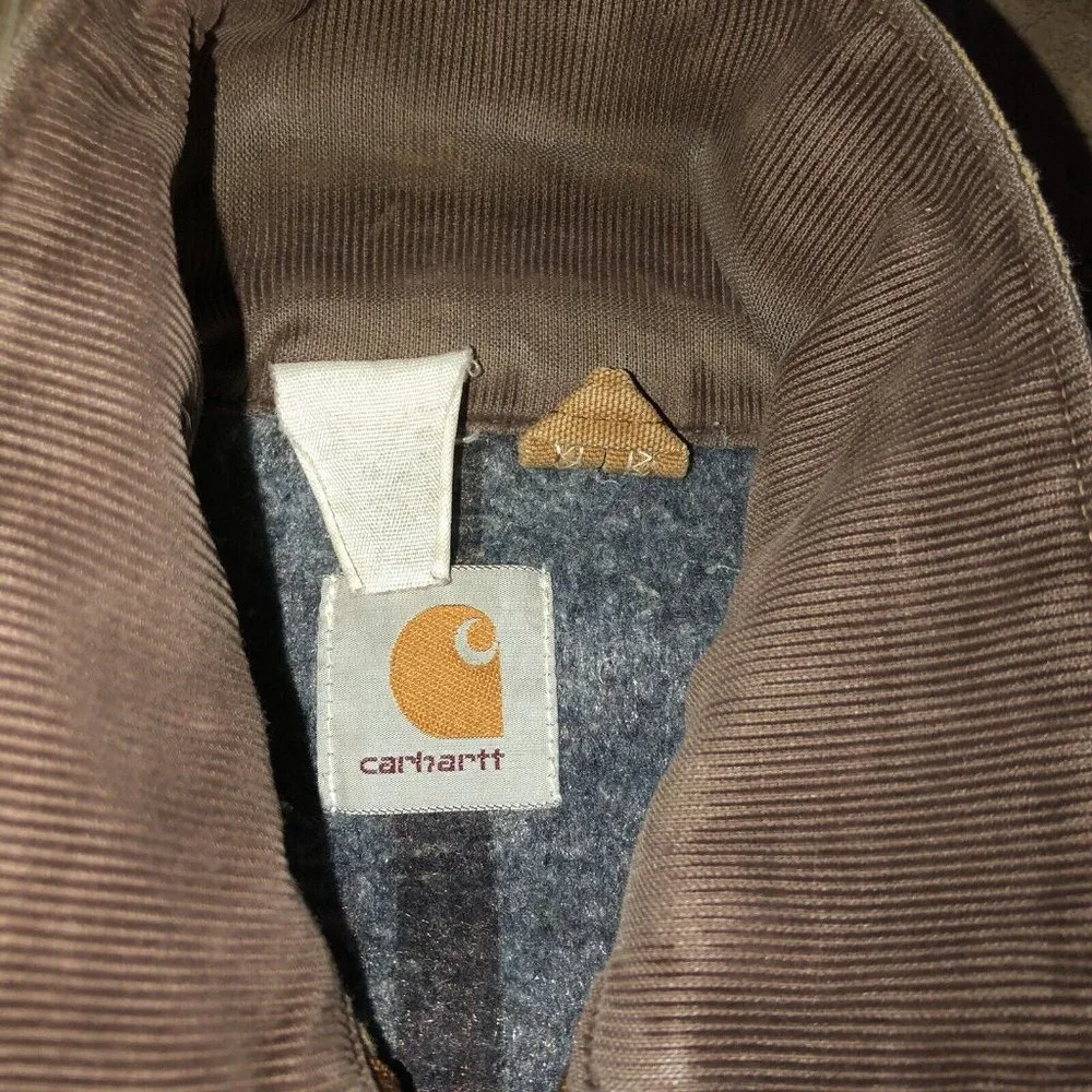 Vintage Carhartt Detroit Blanket Lined Jacket Distressed Thrashed USA Med - Picture 4 of 12